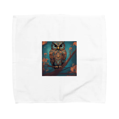 フクロウ (Owl) Towel Handkerchief