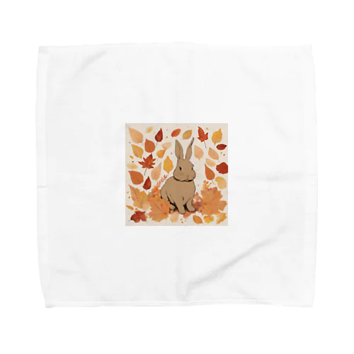 紅葉とうさぎ🐰 Towel Handkerchief
