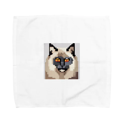 ドット絵の アメリカンカール Towel Handkerchief