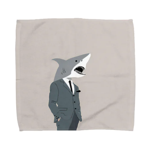 トップ営魚マンさめお Towel Handkerchief