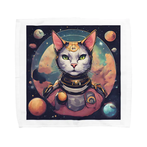 にゃんこ宇宙の彼方へ Towel Handkerchief