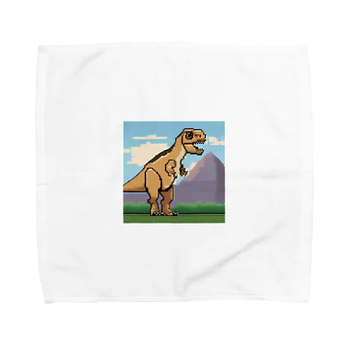 ドット絵　パキケファロサウルス Towel Handkerchief