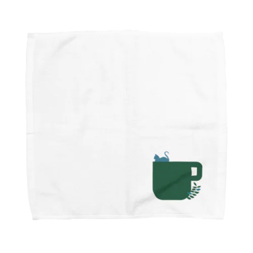 【カフェイカリ】ロゴ Towel Handkerchief