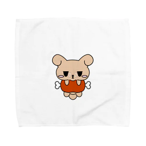 ムスっとわんちゃん　メガネバージョン Towel Handkerchief