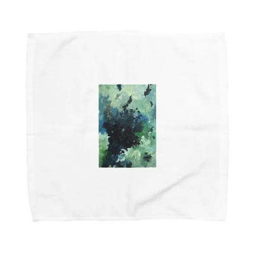 Green Clouds Towel Handkerchief