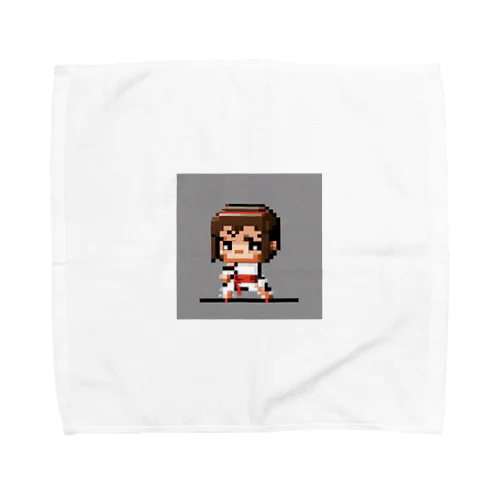 ドット絵の格闘女子 Towel Handkerchief