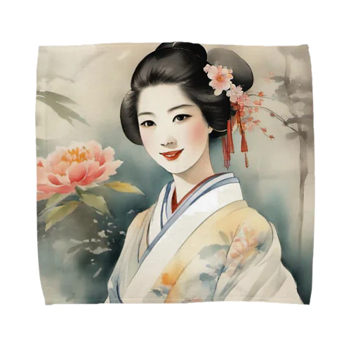 日本人女性魅 Towel Handkerchief