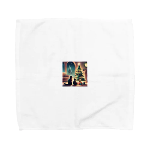 ツリー猫 Towel Handkerchief