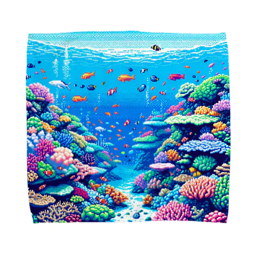 ドット絵沖縄の海 Towel Handkerchief