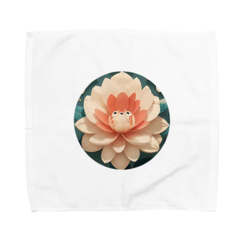 【花顔】Pink Lion Towel Handkerchief