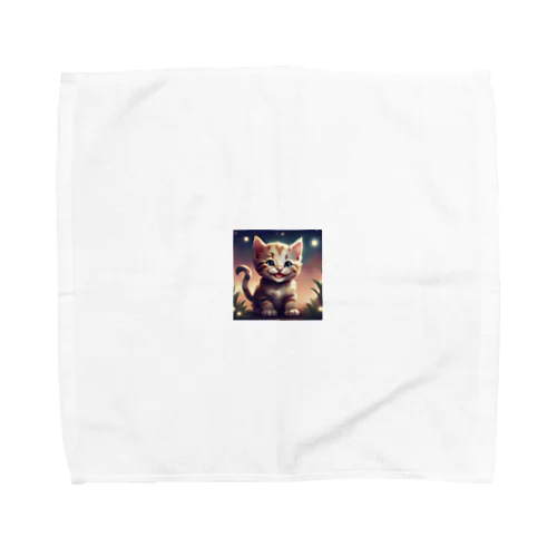 笑顔の子猫グッズ Towel Handkerchief
