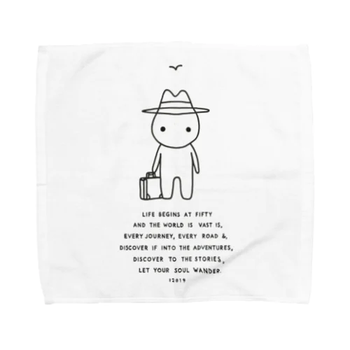 旅するオジサン Towel Handkerchief