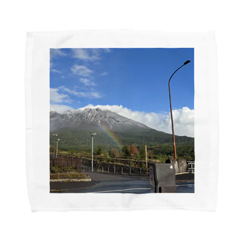 旅の風景（虹） Towel Handkerchief