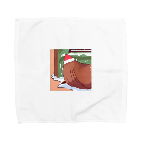 クリスマスに寂しい栗 Towel Handkerchief