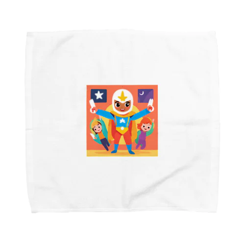 世界を守るヒーロー Towel Handkerchief