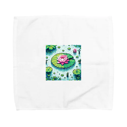 ハスの葉と花びら Towel Handkerchief