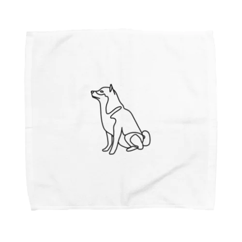 柴犬トレジャーズ　ブラック Towel Handkerchief