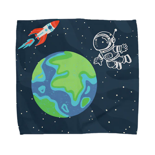 キュートな宇宙飛行士 Towel Handkerchief