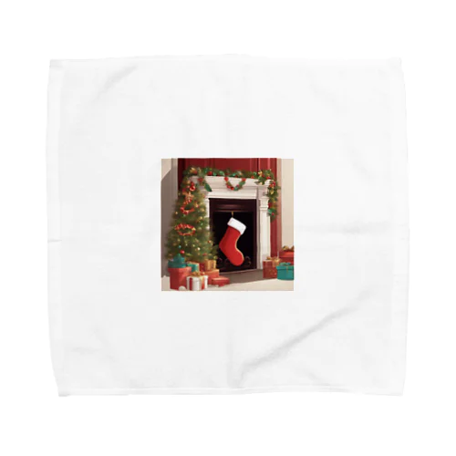 クリスマスストッキング（Christmas Stocking） Towel Handkerchief