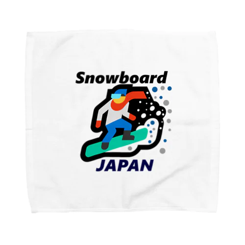 スノーボード（ snowboard ）素晴らしいボードライフをお祈りいたします。ご安全に！ タオルハンカチ