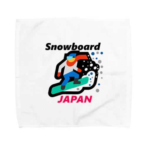 スノーボード（ snowboard ）素晴らしいボードライフをお祈りいたします。ご安全に！ タオルハンカチ