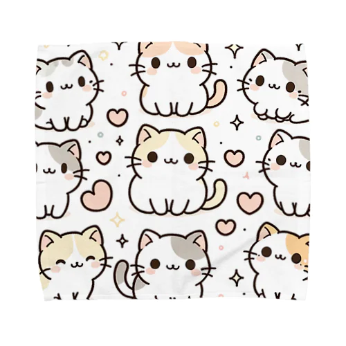 Kitty Love Galaxy Towel Handkerchief