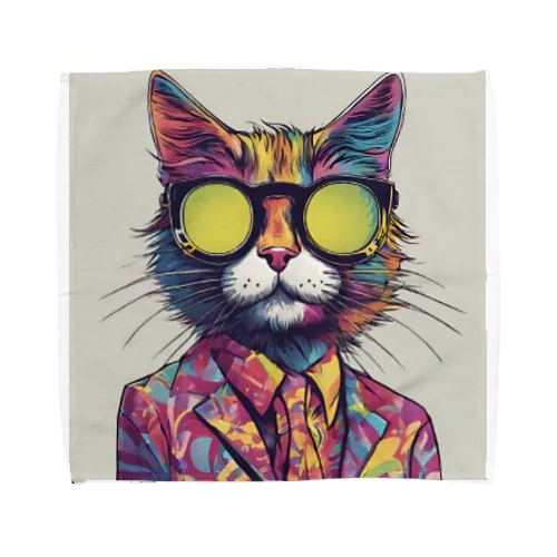 ファンキーCAT Towel Handkerchief