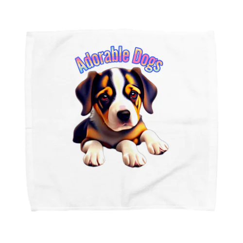 可愛い犬 Towel Handkerchief