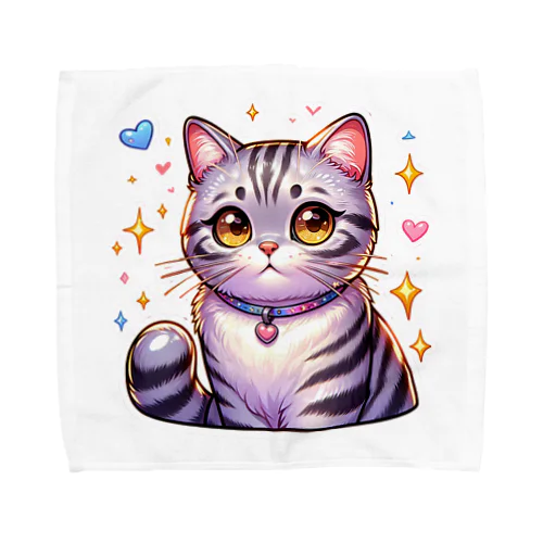 アメショーのメイちゃん　キュート猫シリーズ Towel Handkerchief