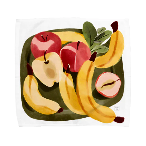 豊楽（ほうらく）　-りんごとバナナ- Towel Handkerchief