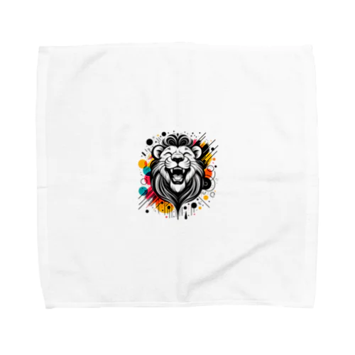 #laughing animal art Towel Handkerchief