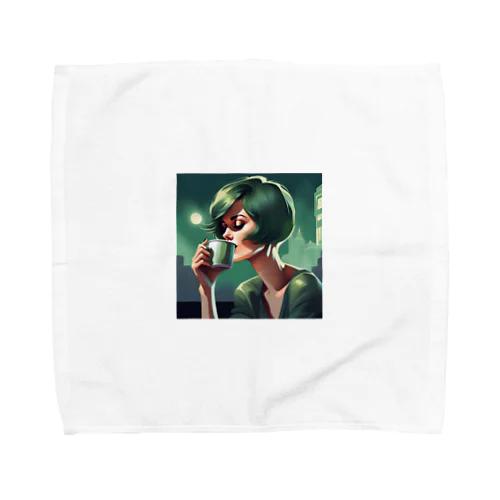 クールビューティーグリーン Towel Handkerchief