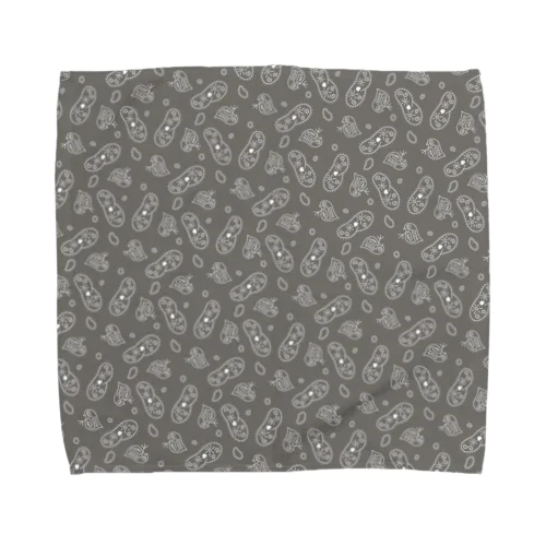 微生物パターン灰_アイテムいろいろ Towel Handkerchief