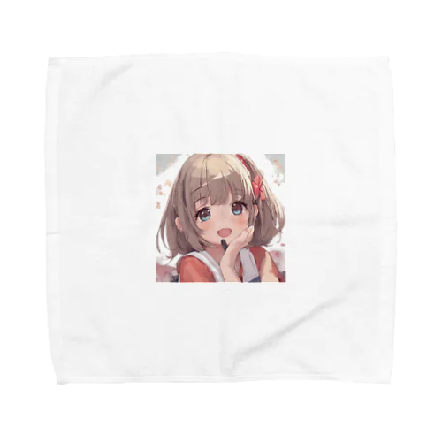 可愛い女の子イラストグッズ Towel Handkerchief