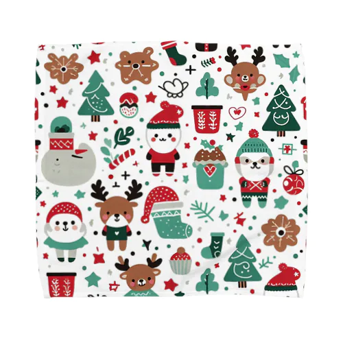 可愛いクリスマスグッズ　 Towel Handkerchief