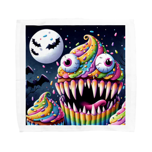 Monster Cup cakes 01 Towel Handkerchief