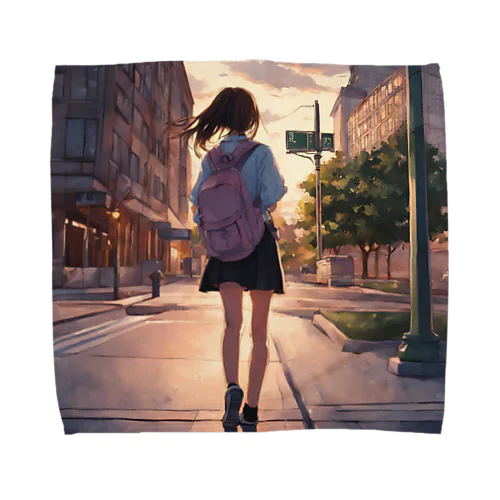 とあるJKの帰り道 Towel Handkerchief