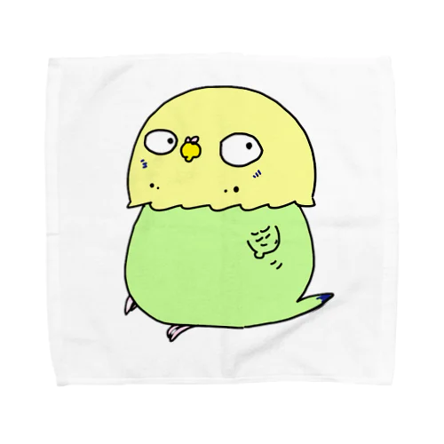 セキセイインコのアルとテン Towel Handkerchief