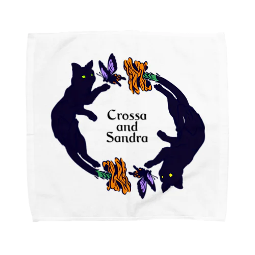 crossandra 戯れ Towel Handkerchief