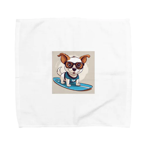 サーフィン犬 Towel Handkerchief