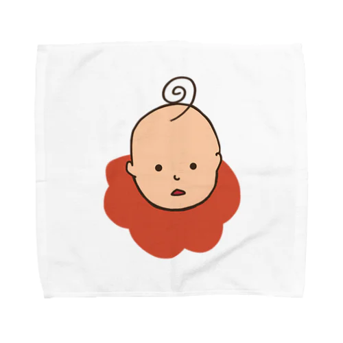 オレンジスタイの赤ちゃん Towel Handkerchief