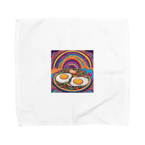 PSYCHEDELIC目玉焼き Towel Handkerchief