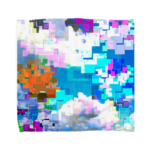 Digital sky Towel Handkerchief