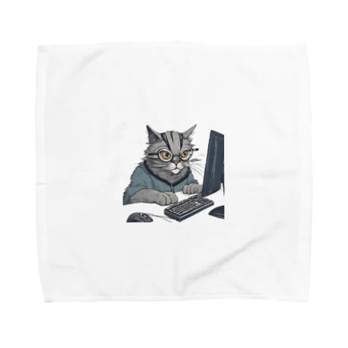 開発者猫 Towel Handkerchief