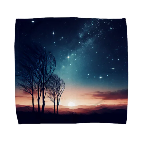 幻想的な夜空🌌 Towel Handkerchief