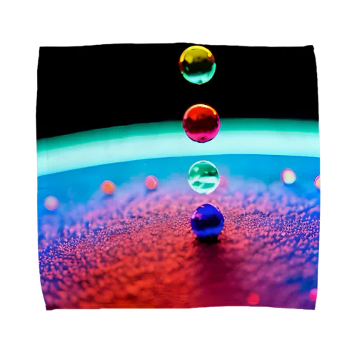 Particles‘ World(AI -Aided Design)-Square Pics Towel Handkerchief