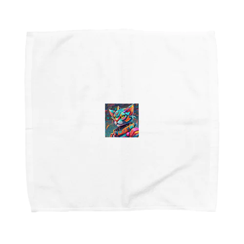 カラフルメカキャット Towel Handkerchief