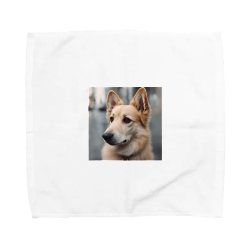 かわいい犬のイラストグッズ Towel Handkerchief