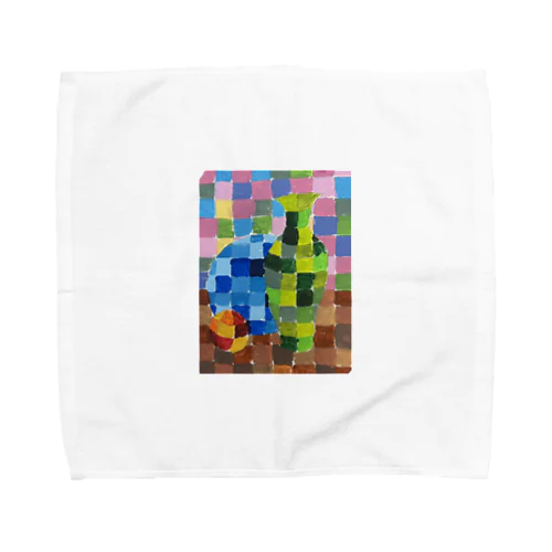 カラフルグリッド・コレクション Towel Handkerchief