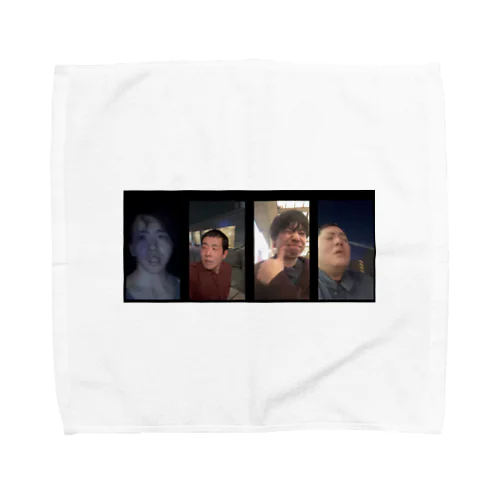 ４人写真 Towel Handkerchief